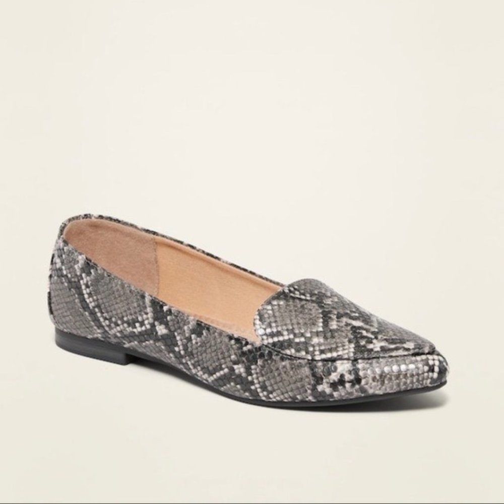 OLD‎ NAVY Faux-Leather Pointy-Toe Loafers